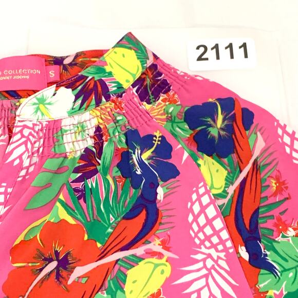 Macbeth Collection by Margaret Josephs Womens Blouse Small Lightweight Tropical - Picture 11 of 11